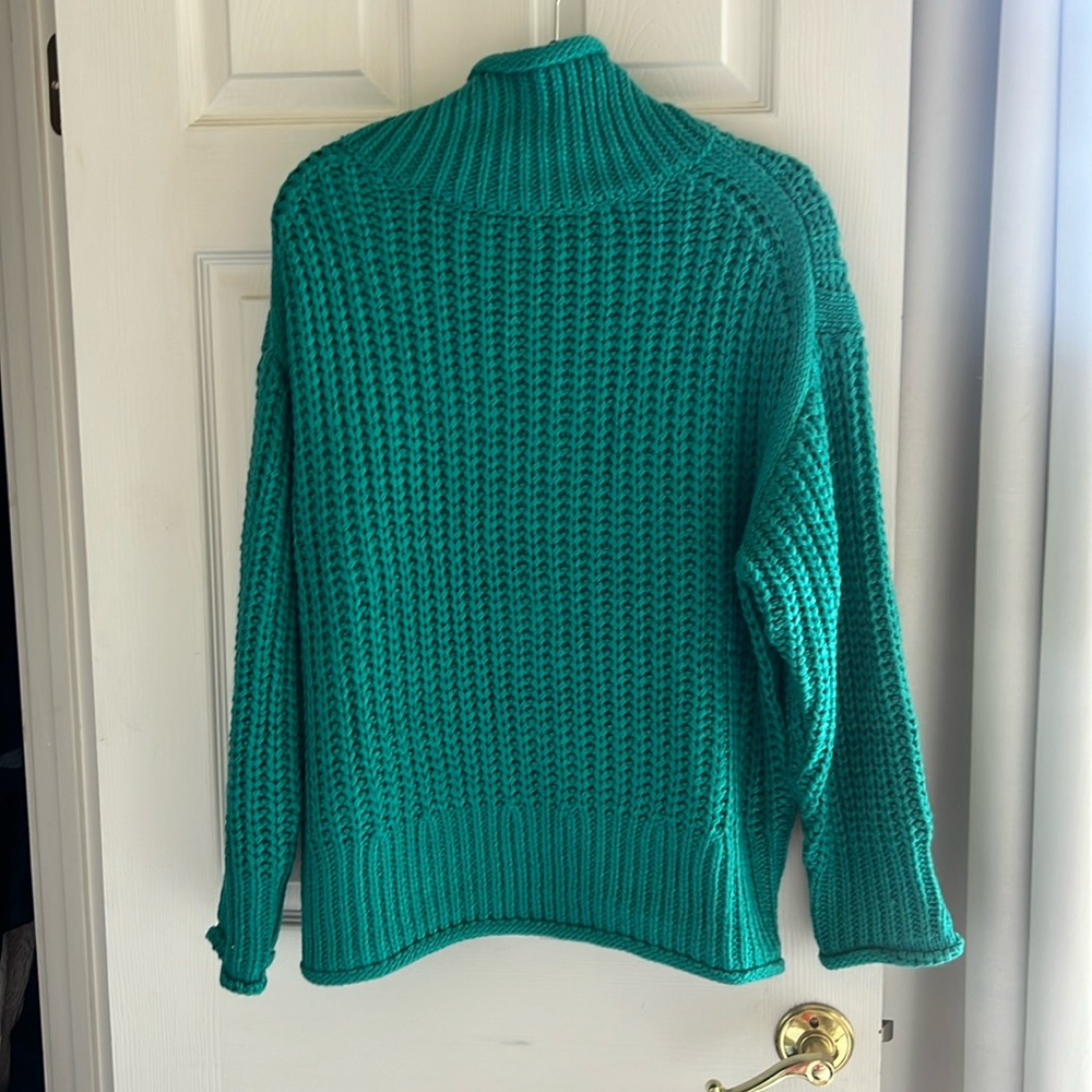 Vici girl blue chunky oversized knitted sweater